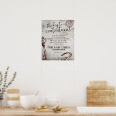 Poster CLÉ DU CONTENTEMENT Inspirational Bible Verse (Cuisine)