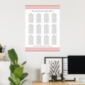 Poster Clé grecque classique 12 tables Plan d'assise Sign (Bureau à domicile)