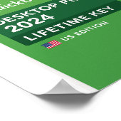 Poster Clé Intuit Quickbooks Desktop Pro Edition 2024 (Coin)