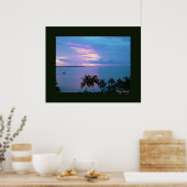 Poster Clé Largo dans le cadre noir (Cuisine)