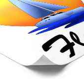 Poster Clé Largo Florida Keys voile (Coin)