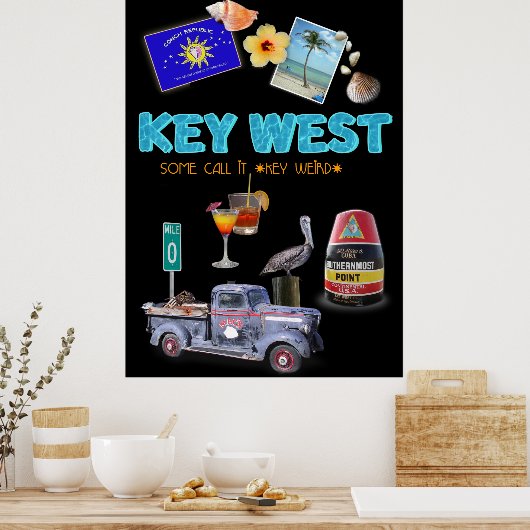 Poster Clé West Collage (Cuisine)