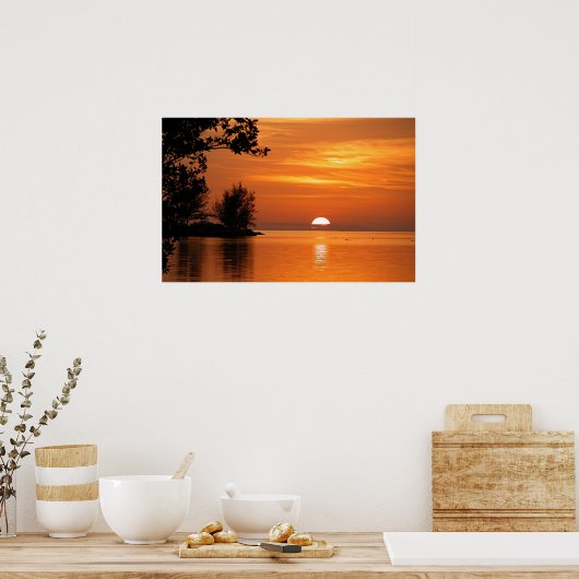 Poster Clé West Sunset (Cuisine)