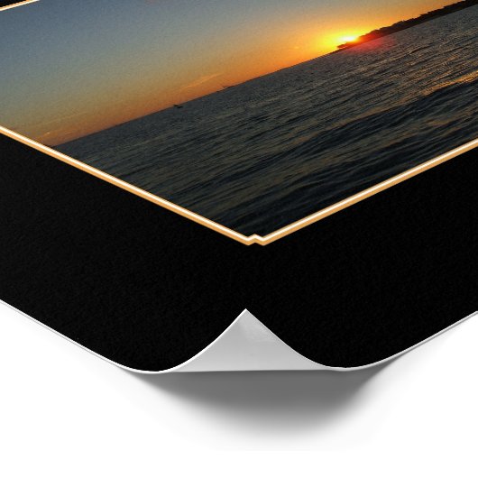 Poster Clé West sunset triptyque (Coin)