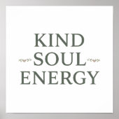 Poster Clean and Simple "Kind Soul Energy" (Devant)