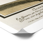 Poster Cleante habillée comme un Cavalier, plaque de mode (Coin)