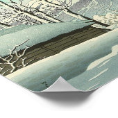 Poster Clearing after Snow at Oshiono - Hasui Kawase (Coin)