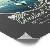 POSTER CLEARLAKE CALIFORNIA - MONT KONOCTI (Coin)