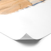 Poster Clearwater Beach Florida Poster, Watercolor (Coin)