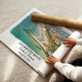 Poster Clearwater Beach Florida Poster, Watercolor