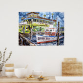 Poster Clearwater_boat_paint, Plage Clearwater Floride (Cuisine)