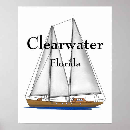 Poster Clearwater en Floride (Devant)