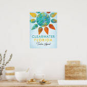 Poster Clearwater Florida Sunshine Travel (Cuisine)