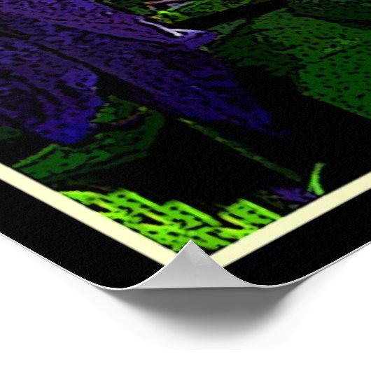 Poster Clematis pourpre (Coin)