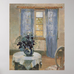 Poster Clématite bleue d'Anna Ancher dans le studio de