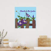 Poster Clématite dans le jardin (Cuisine)
