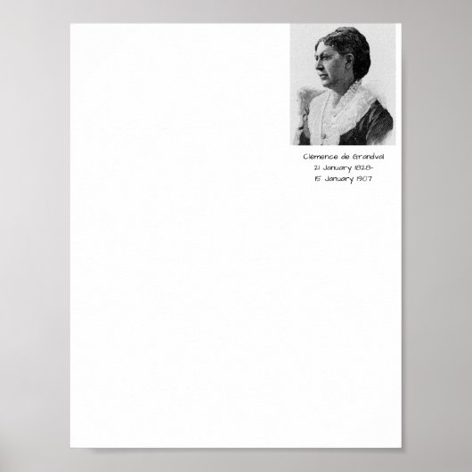 Poster Clémence Grandval (Devant)