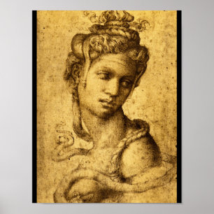 Poster Cleopatra', Michelangelo_Études des Maîtres