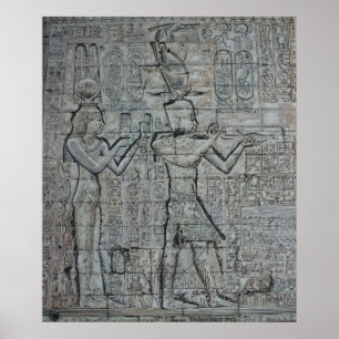 Poster Cléopâtre et Césarion