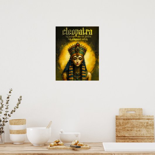 Poster Cléopâtre - L'Honneur Conquise | Reine d'Égypte (Cuisine)