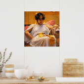 Poster Cléopâtre par John William Waterhouse (Cuisine)