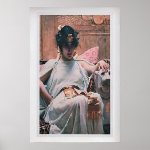 Poster Cléopâtre par John William Waterhouse  Vintage Fin