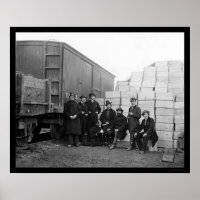 Clercs du commissaire par un wagon 1863