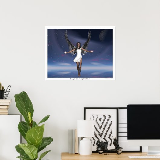 Poster Clés de l'imagination (Bureau à domicile)