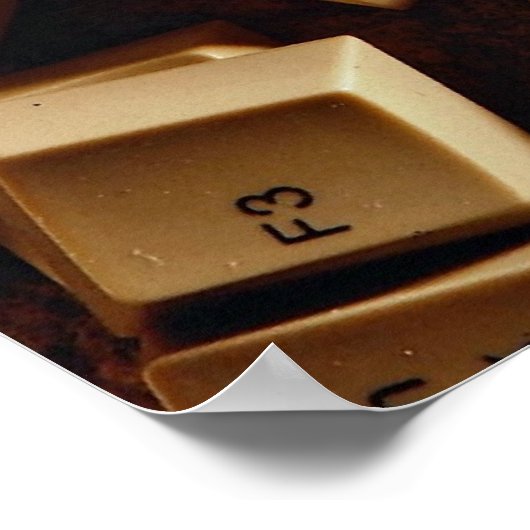 Poster Clés d'ordinateur (Coin)