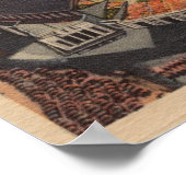 Poster Cleveland, OH - Aérien de baseball municipal (Coin)