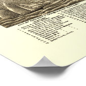 Poster Cleveland, OH Carte panoramique - 1877 (Coin)