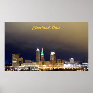 Poster Cleveland, OH million d'affiche de vue du dollar