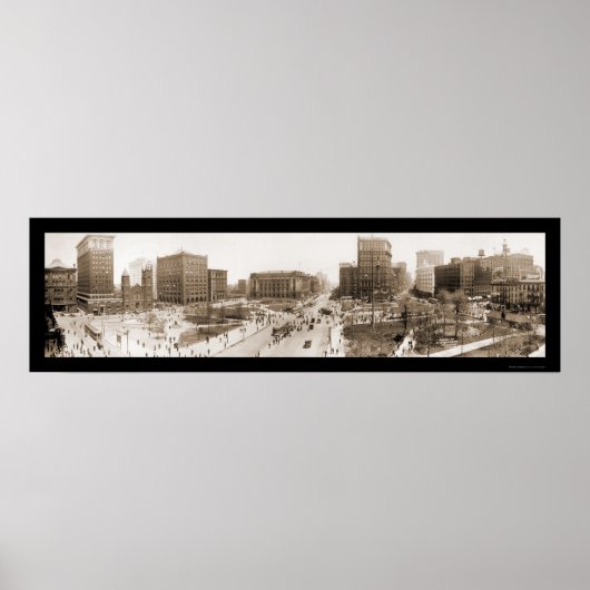 Poster Cleveland, OH Photo Carré 1912 (Devant)