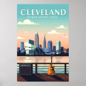 Poster Cleveland Ohio vintage (Devant)