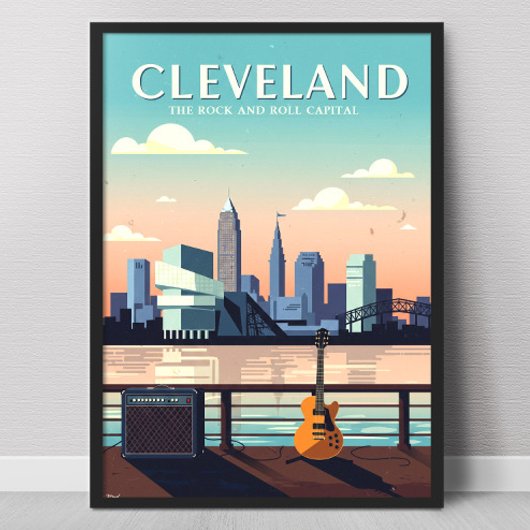 Poster Cleveland Ohio vintage