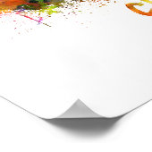 Poster Cleveland skyline in watercolor (Coin)