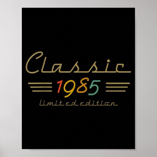 Poster Clic 1985 Limited Edition 40 Year Old 40th Birthda (Devant)