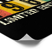 Poster Clic 60 Birthday Decorations Men 60yr 1966 60th Bi (Coin)