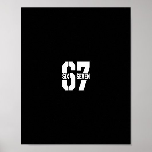 Poster Clic 67 Meme - I Love Six Seven 1  (Devant)