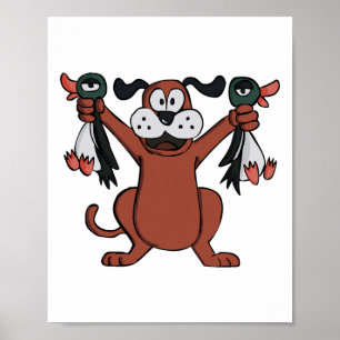 Poster Clic Chasse De Canard Jeu Vidéo Vêtements Conçus P