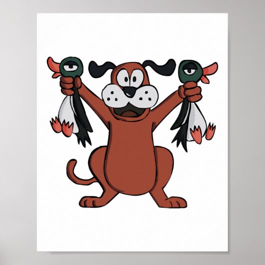 Poster Clic Chasse De Canard Jeu Vidéo Vêtements Conçus P (Devant)