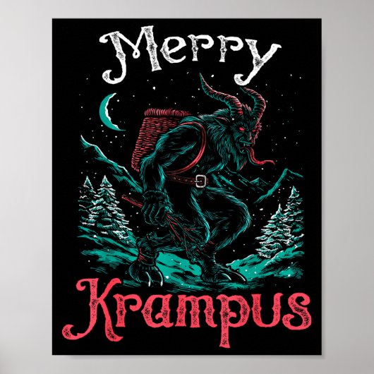 Poster Clic Folklore Christmas Merry Krampus Festive Horr (Devant)