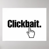 Poster Clickbait. (Devant)