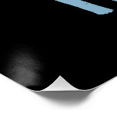 POSTER CLIENT SIMPLE CONTEMPORAIN PROPRE NOIR MODE (Coin)