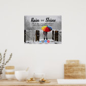 Poster Clientèle pluie référencement immobilier marketing (Cuisine)