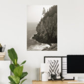 Poster Cliff de mer à Quoddy Head, Maine (Bureau à domicile)