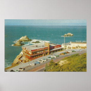 Poster Cliff House, historique de San Francisco CALIFORNI