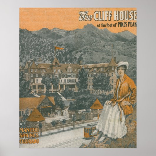 Poster Cliff House & Pikes Peak (Devant)