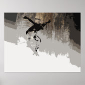 Poster Cliff Jumping - Skateboarder (Devant)