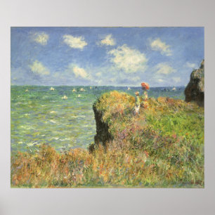 Poster Cliff Walk à Pourville par Claude Monet